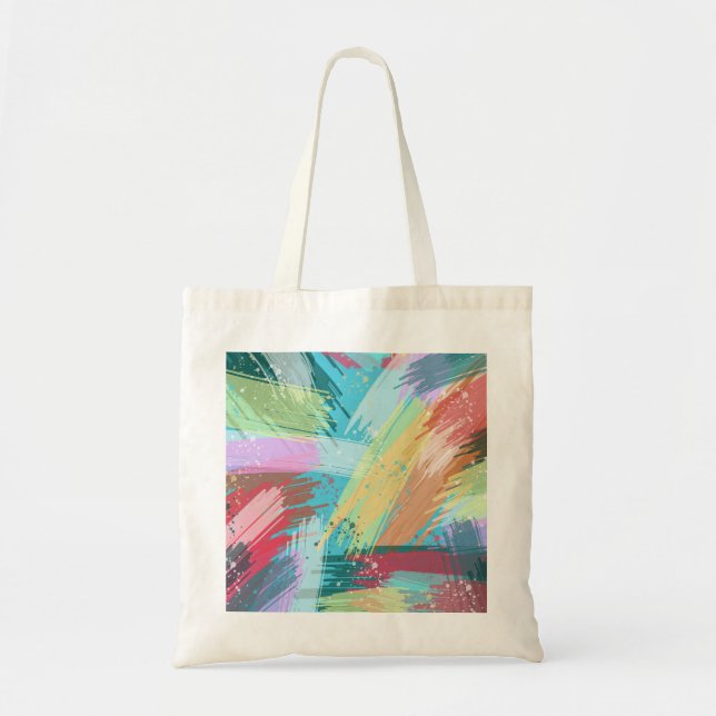 Tote Bag Pastel d'Art Abstrait (Devant)