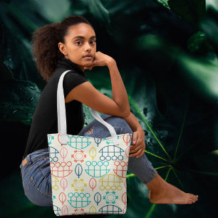 Tote Bag pastel de style vintage