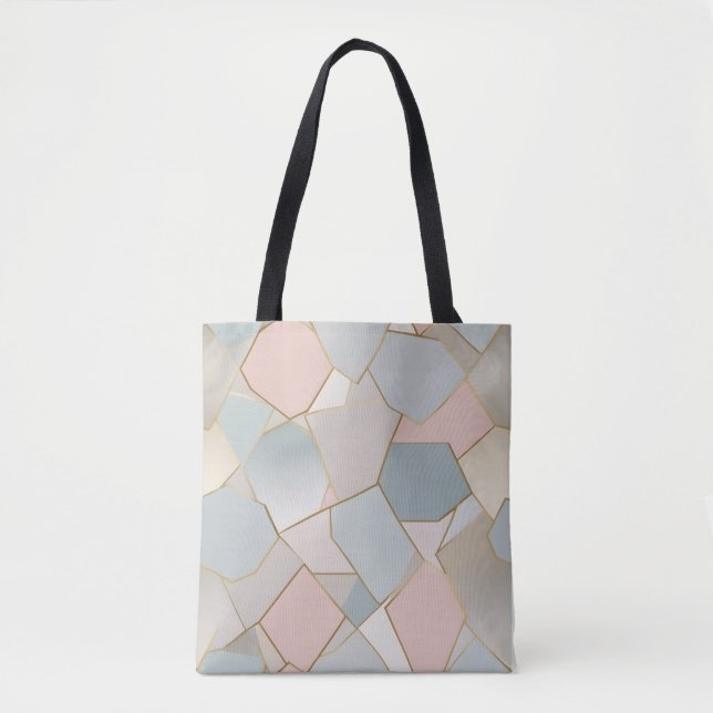 Tote Bag Pastel Mosaic Luxury Fourre-tout (Devant)
