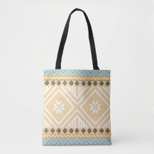 Tote Bag Pastel Native Fabric Motif sans couture, Thai Nati