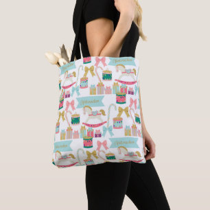 Tote Bag Pastel Nutcracker Toys de vacances Fourre-tout