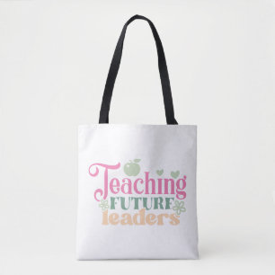 Tote Bag Pastel Retro Enseigner les futurs leaders