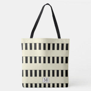 Tote Bag Pastel Yellow Stripes sur n'importe quelle couleur