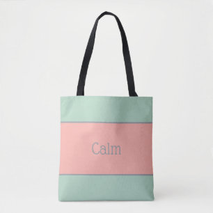 Tote Bag Pastels légers, Pêche douce et Mist Jungle