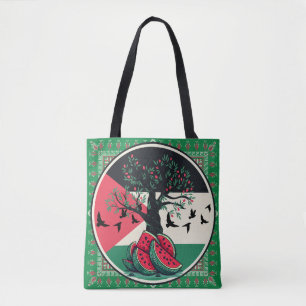 Tote Bag pastèque palestine - Liberté pour les Palestiniens