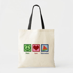 Tote Bag pastèque Peace Love