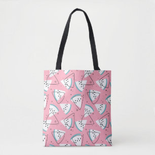 Tote Bag Pastèques colorées d'aquarelle