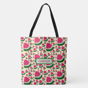 Tote Bag Pastèques Fantaisistes Motif de Fruits d'Été Migno