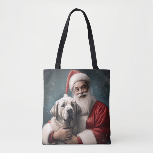 Tote Bag Pasteur anatolien avec Noël du Père Noël (Devant)