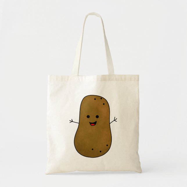 Tote Bag Patate heureuse mignonne (Devant)