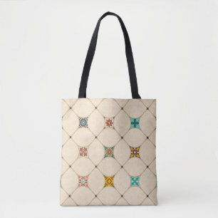 Tote Bag Patchwork coloré Islam Tile arabe
