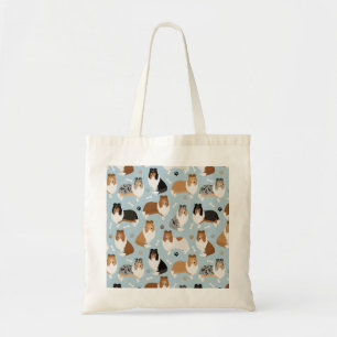 Tote Bag Pâtes et os de collie rugueux