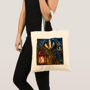 Tote Bag Pathfinder de la forêt ancienne, Blaireau