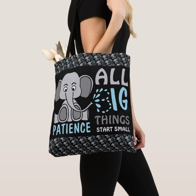 Tote Bag Patience des éléphants (De près)