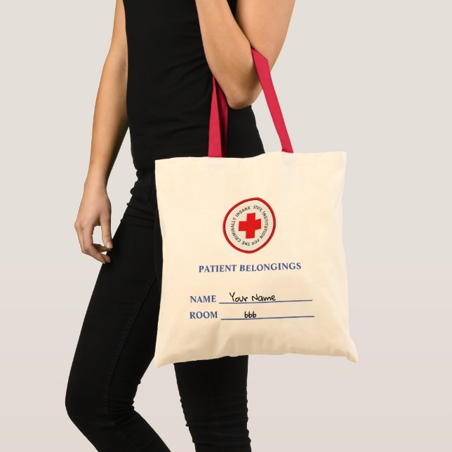 Tote Bag Patient Appartient à un Asile fou Trick ou traitem (Devant (produit))