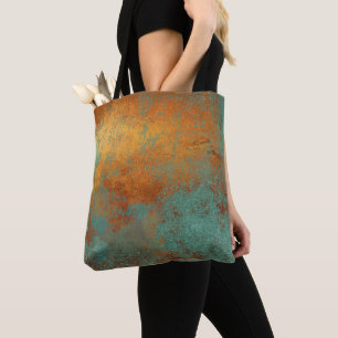 Tote Bag Patina métallique riche en cuivre