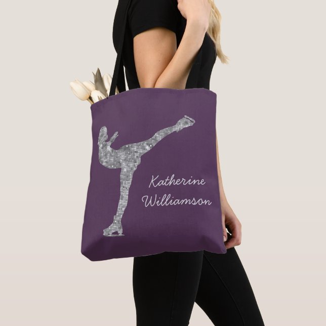Tote Bag Patinage artistique personnalisé Patinage sur glac (De près)