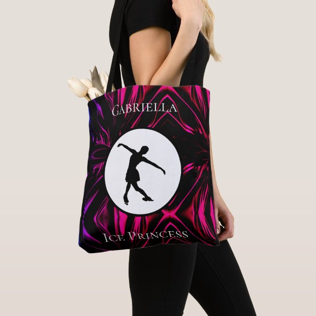 Tote Bag Patinage artistique "Princesse de glace" Fourre-to (De près)
