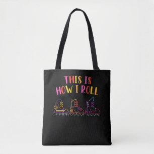 Tote Bag Patinage en ligne coloré Patinage en ligne Patina