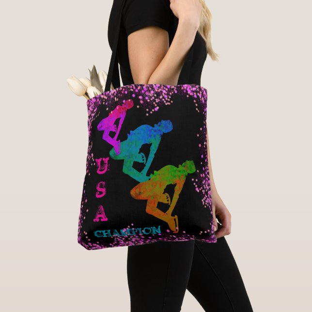 TOTE BAG PATINAGE OLYMPIQUE  (De près)