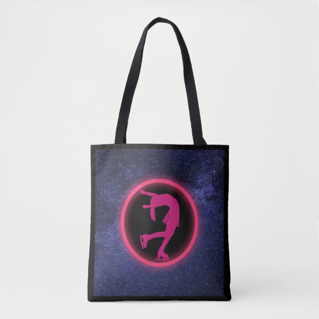 Tote Bag Patinage sur glace Galaxy patinage artistique (Devant)