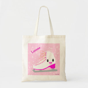 Tote Bag Patinage sur glace personnalisé Kawaii Patinage ro