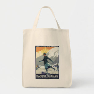 Tote Bag Patinage sur glace - Poster du Promo olympique de 