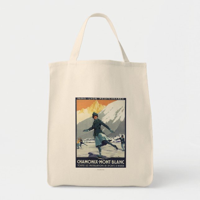 Tote Bag Patinage sur glace - Poster du Promo olympique de  (Devant)