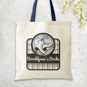 Tote Bag Patinage Tartan moderne personnalisé