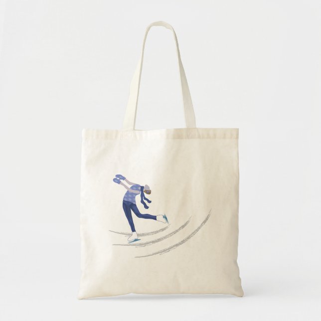 Tote Bag Patineur de glace gracieux (Devant)