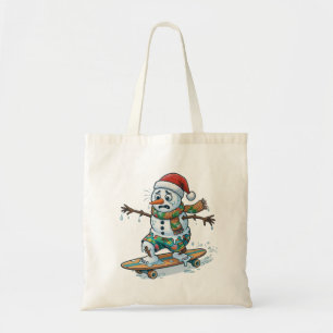 Tote Bag Patineur en pain d'épices Noël 2026 Fêtes 