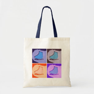 Tote Bag Patins à glace/Que la neige tombe, que la neige to