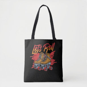 Tote Bag Patins à roulettes Patinage à roulettes Rétro P