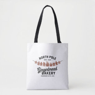 Tote Bag Pâtisserie de pain d'épice vintage rétro Pôle Nord