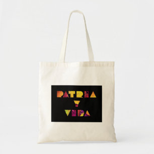 Tote Bag Patria y Vida Black Burgundy Autumn