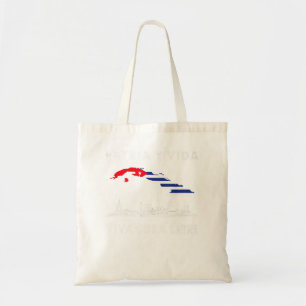 Tote Bag PATRIA Y VIDA VIVA CUBA LIBRE Vintage Cuba Flag cu