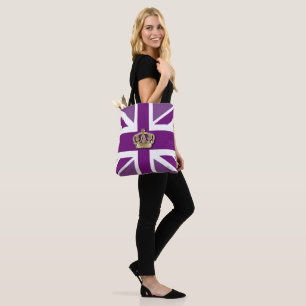 Tote Bag Patriotique Couronne et Union Jack