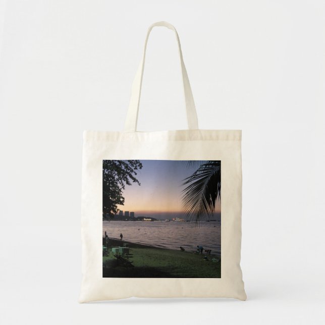 Tote Bag Pattaya Beach Sunset ... Chonburi, Thaïlande (Devant)