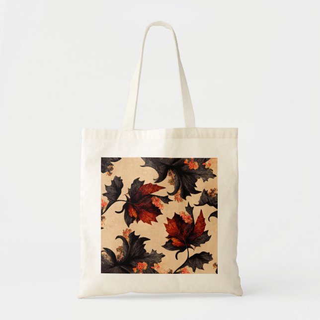 Tote Bag Pattern de Baroque Maple Leaves (Devant)