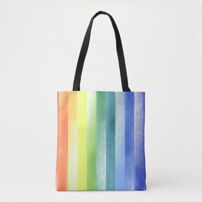 Tote Bag Pattern de Vertical Rainbow | (Devant)