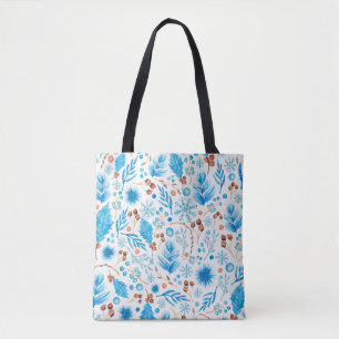 Tote Bag Patterns bleus