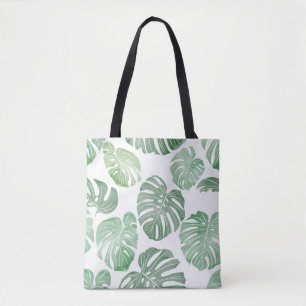 Tote Bag PattTropical continu motif - watercolo