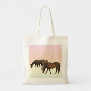 Tote Bag Pâturage des chevaux