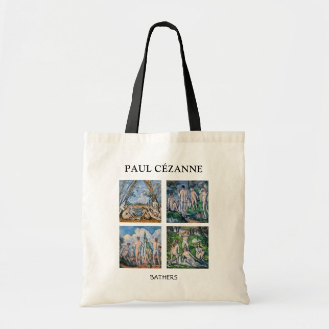 Tote Bag Paul Cezanne - Bathers Masterpieces Selection (Devant)
