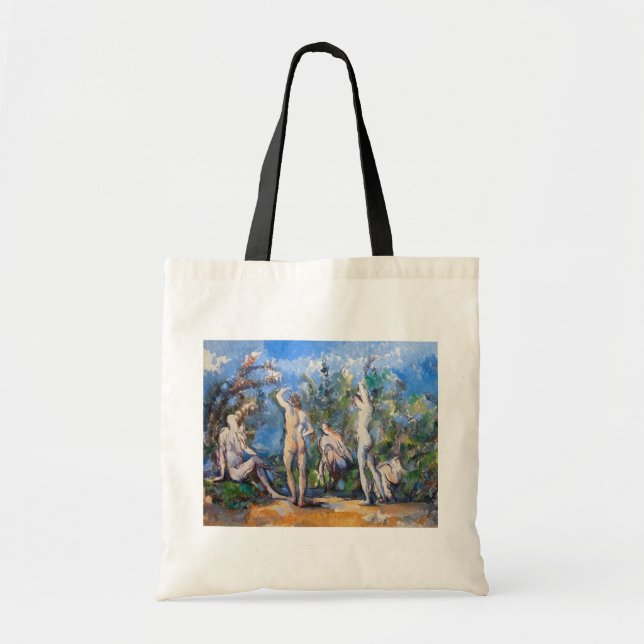 Tote Bag Paul Cezanne - Cinq Bathères (Devant)