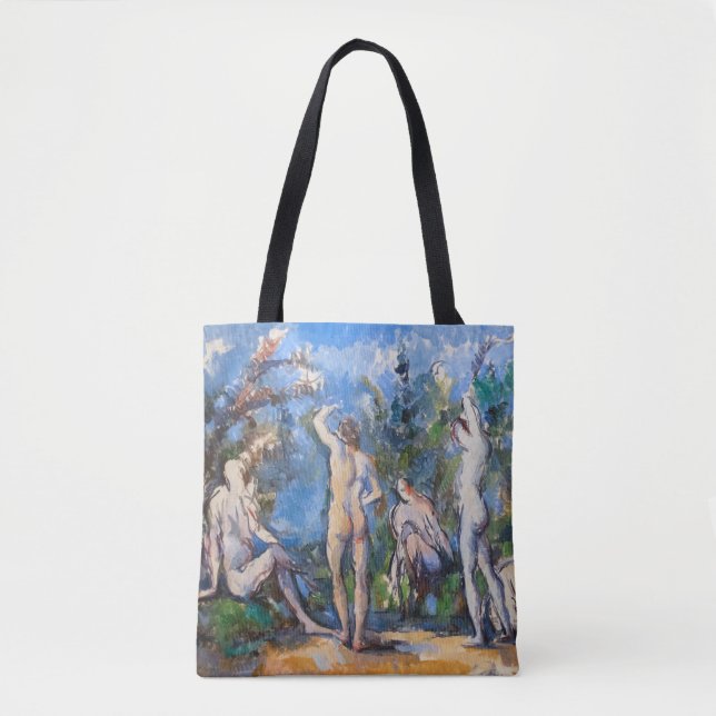 Tote Bag Paul Cezanne - Cinq Bathères (Devant)