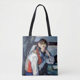 Tote Bag Paul Cezanne - Garçon dans la veste rouge