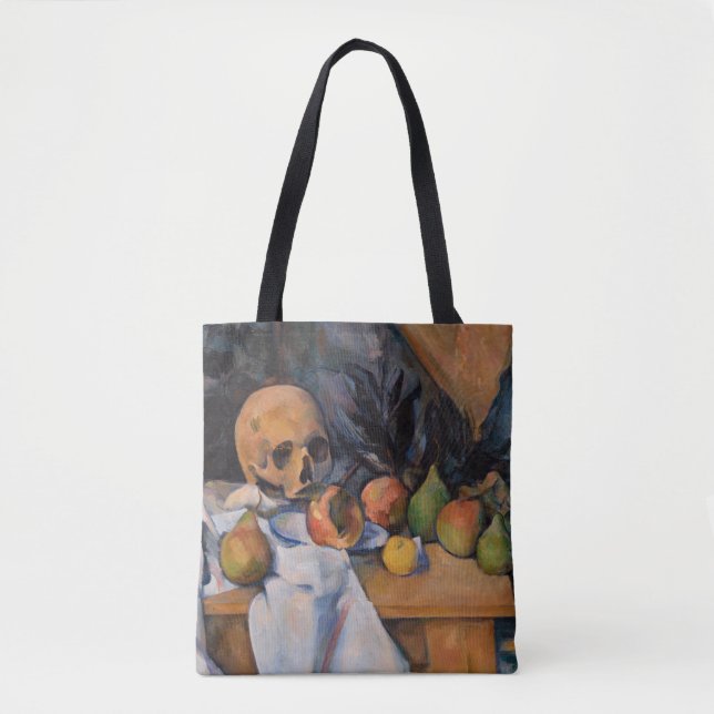 Tote Bag Paul Cezanne - La vie morte avec le crâne (Devant)