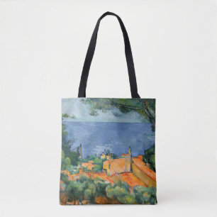 Tote Bag Paul Cezanne - L'Estaque aux toits rouges