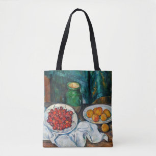 Tote Bag Paul Cezanne - Nature morte aux cerises et aux pêc